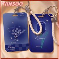 TIINSOO พลาสติกทำจากพลาสติก ที่ใส่บัตรเครดิต ซองใส่บัตรรถเมล์ น่ารักน่ารักๆ อุปกรณ์สำหรับนักเรียน ผู้หญิงผู้ชาย