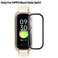 ฟิล์มป้องกันกระจกไฟเบอร์นุ่ม3D สำหรับเคส OPPO Band Style สายรัดข้อมืออัจฉริยะนาฬิกาเคสป้องกันหน้าจอเต็มรูปแบบ