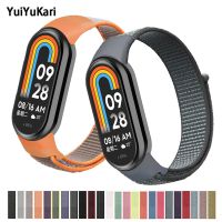 Bracelet for mi band 8 7 Strap Nylon Sport loop watch Belt pulsera correa Mi band 8 Wristband for xiaomi Mi band 5 4 3 Bracelet