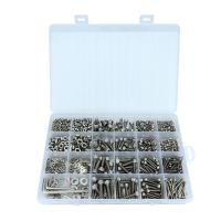 1124PCS M2 M3 M4 M5 12.9 Grade Steel Hexagon Socket Head Cap Screws Washers Nuts and Bolts Assortment Kit with Hex Key