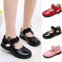 【hot】❁  Leather Shoes for Children Wedding Kids Bow-knot Student Sandals Korean Fashion