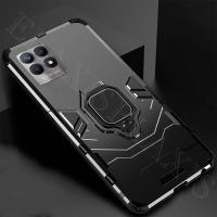 ELAXIS เคสสำหรับ Realme 8i,เคสโทรศัพท์พลาสติกแข็งยางไฮบริดกันกระแทกเคสฝาหลังแบบแม่เหล็กเต็มตัว