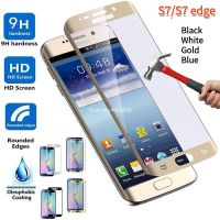 ✈☒◘ 3D Curved for Samsung Galaxy S7 Edge Full Cover Tempered Glass Screen Protector For Samsung S7edge S7 Protective Film Glass