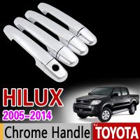 Chrome Handle Cover Trim Set for Toyota Hilux SR5 AN10 AN20 AN30 2005 2006 2007 2008 2009 2010 2011 2012 2013 2014 Accessories