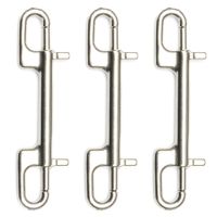 3X Diving Hook Stainless Steel Double Ended Bolt Snap Hook for Scuba Diving Pet Leash Camera Strap Keychain Hammock