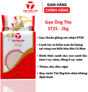 Gạo ST25 thương hiệu Gạo Ông Thọ - Cơm mềm, dẻo, dai, ngọt