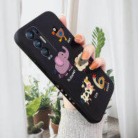 เคสออริโก้สำหรับ OPPO Reno 5 5G Reno 5F Reno 5 Pro 5G Reno 5 Pro Plus 5G เคสโทรศัพท์รูปสัตว์โง่ๆลายขอบสี่เหลี่ยมปลอกซิลิโคนน้ำเคสป้องกันกล้องคลุมทั้งหมด