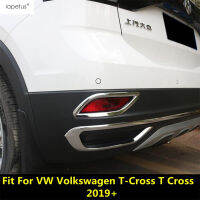 สำหรับ VW โฟล์คสวาเกน T-cross T ข้าม2019 -2022รถกลับหางด้านหลังไฟตัดหมอกกรอบตกแต่งปกตัด ABS โครเมี่ยมอุปกรณ์ภายนอก