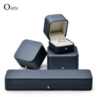 【ขาย】 Oirlv สีฟ้าสีเทากล่องเครื่องประดับแหวนสร้อยคอสร้อยข้อมือเครื่องประดับกล่องเก็บของขวัญเหมาะสำหรับข้อเสนอการแต่งงานวันครบรอบแต่งงาน