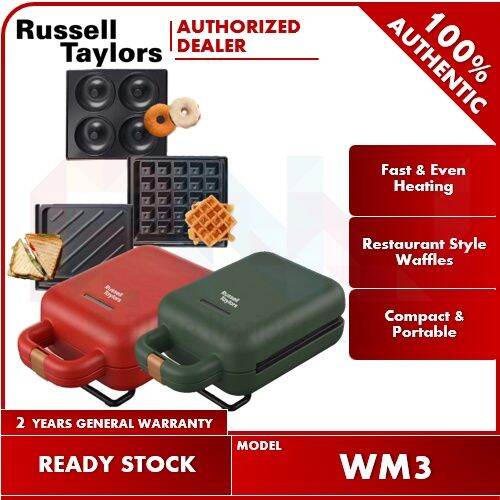 Russell Taylors 3 in 1 Waffle Maker Sandwich & Donut Maker WM3 Lazada