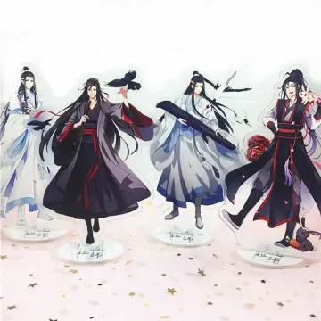 Anime Mo Dao Zu Shi Acrylic Stands Wei Wuxian Lan Wangji Figure Model Plate  Holder Anime Desktop Standing Card Collection Model Fans Gift B 