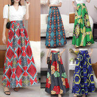 3XL Plus Size Floral Print Vintage Long Skirts for Women Summer 2022 Jupe Femme Pocket High Waisted Indie Folk Maxi Skirt Ladies