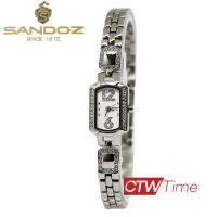 (ผ่อนชำระ สูงสุด 10 เดือน) Sandoz นาฬิกาข้อมือผู้หญิง สายสแตนเลส รุ่น SD99249SS02 (สีเงิน / หน้าปัดขาว)