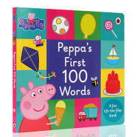 Peppa Pig Peppa Peppa pig s First 100 Words import original English picture book pink pig little girl little piggy page flip page 100 words peppa pig English version first100words