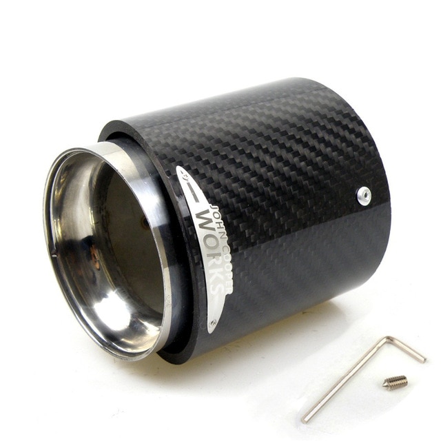 Black carbon fiber exhaust pipe fit for Mini Cooper R55 R56 R57 R58 R59 R60 R61 F54 F55 F56 F57 F60 F 