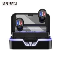 RUSAM Original  T25 TWS Earphone Wireless Bluetooth 5.2 Headphones Waterproof Sport Headsets Noise Reduction Earbuds with Mic