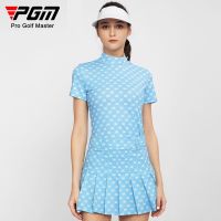 PGM Womens Golf Set Summer Short Sleeve T-shirt Short Skirt YF557/QZ084