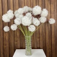 Fake Flower Artificial flower White Dandelion Home Decoration artificial flowers garden wedding party decoration Valentines Day Artificial Flowers  P