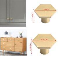 【YD】 hexagon brass cabinet door handles knobs style drawer pulls