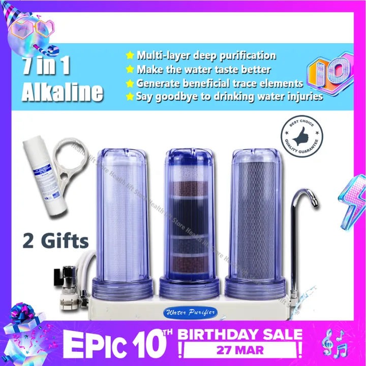 Healthlife Water Purifier Alkaline Complete Water Filter Set Faucet