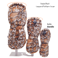 [WICO&amp;Golf] Simple Best Just Pattern Luxary Leopard  Fashion Golf Club Cover/เรียบง่ายดีที่สุด Golf Club Cover/Only Pattern Driver Fairway Wood Hybrid golf club cover/ที่ครอบหัวไม้กอล์ฟเสือโคร่ง