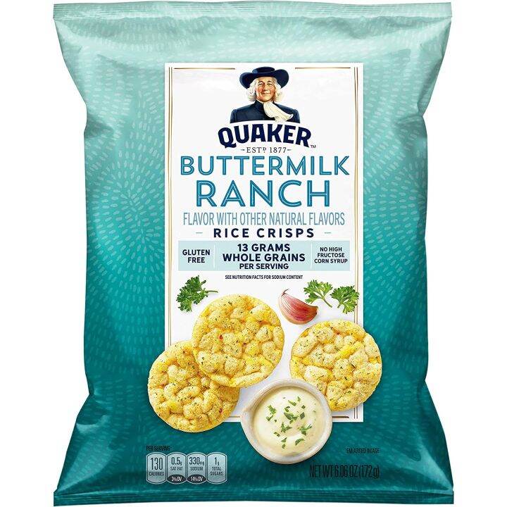 Quaker Rice Cake, Ranch, 6.06 oz | Lazada PH