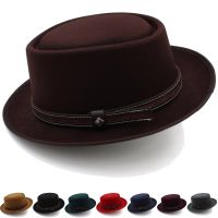 Men Women Pork Pie Hats Fedora Caps Trilby Sunhat Classical Retro Jazz Party Outdoor Travel Street Style Size US 7 1/4 UK L