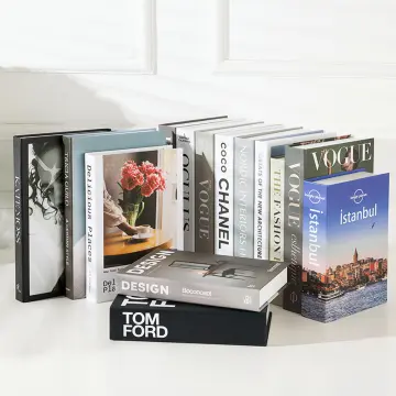 Luxury Stacked Books Home Decor Fashion Designer Decorative