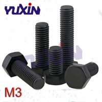 100ชิ้น M3x6 M3x5 M3x8 M3x10 M3x12 Din933 M3x20 Gb5783สีดำไนล่อนพลาสติก Hex Bolt ฉนวนน็อตหัวหกเหลี่ยม