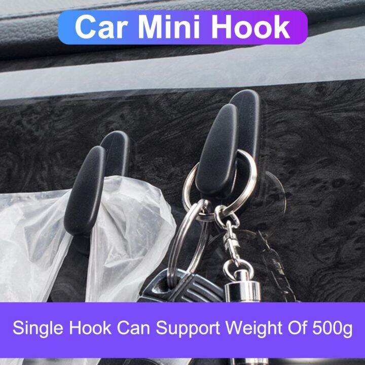 multi-functional-4pcs-heavy-duty-car-panel-adhesive-hooks-stick-on-hooks-wall-hangers-car-accessories-for-auto-truck