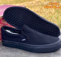 ?รองเท้าVans_slip on dark black✅100% พร้อมกล่อง รับประกัน รองเท้าวิ่ง รองเท้าทำงาน รองเท้าลำลอง