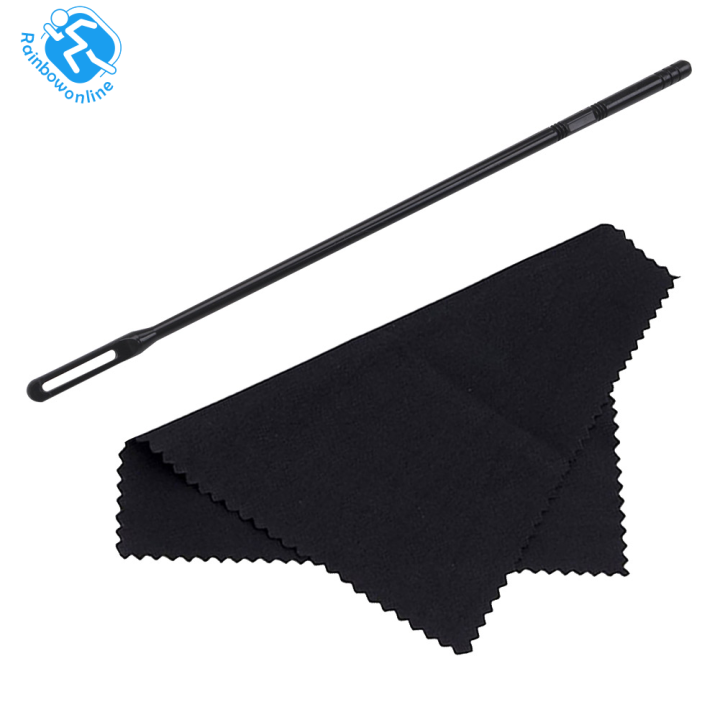Flute Cleaning Kit 14 inch Plastic Cleaning Rod with Random Color Cloth