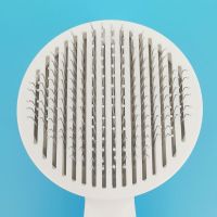 Hot Selling Self Cleaning Slicker Brush For Dog And Cat Removes Undercoat Tangled Hair Massages Particle Pet Comb Improves Circulation