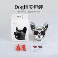 【Ready】? French Pitbull Bulldog Bluetooth Speaker Large Dog Head Subwoofer Cool Boys Birthday Gift Puppy Accompanying Souvenir