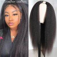 10-28 inch Synthetic Kinky Straight Wigs U Part Wig Italian Half Wig U Shape Clip in Wigs for Black Women Daily Party Use [ Hot sell ] TOY CENTER