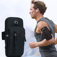 ❈ Running Men Women Arm Bags for Phone Money Keys Outdoor Sports Arm Package Bag with Headset Hole Simple Style Running Arm Band