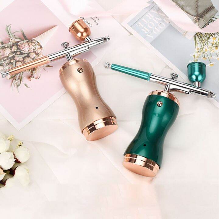 Professional Airbrush Makeup Kit With Compressor Nano Facial Spray Vapour Ion Face Steamer