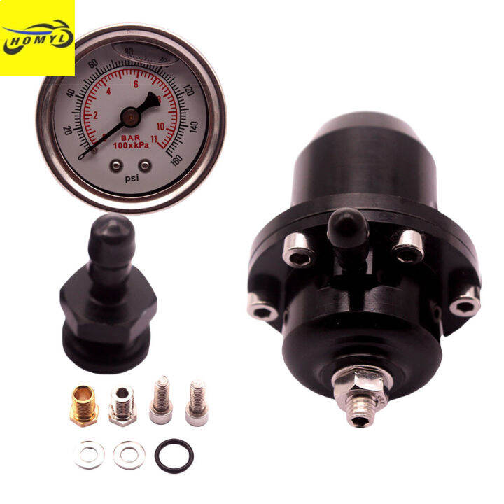 Homyl Adjustable FPR Fuel Pressure Regulator Gauge For Honda Civic All ...