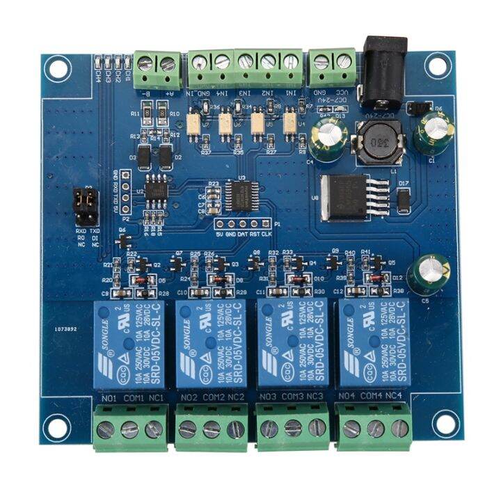 Modbus Rtu 4 Ch Relay Module Input 485 Ttl Uart Communication 4-Channel ...