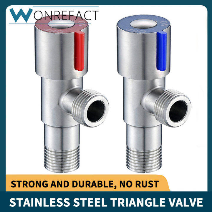 Stainless Steel Hot And Cold Water Triangle Valve Flow Control Valve ...