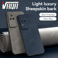 VRQR หนังแกะ Xiaomi Poco F4 เคสโทรศัพท์สกินแคร์น้ำหนักเบาหรูหรากันลื่นให้สัมผัสที่หรูหราและหรูหรา