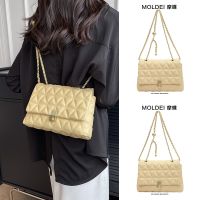 High-end chain one-shoulder armpit bag womens summer 2023 new large-capacity commuting Messenger waist bag niche 【QYUE】