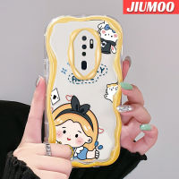 เคส JIUMOO สำหรับ OPPO A5 2020 A9 2020เคสการ์ตูนน่ารักอลิซเด็กผู้หญิงเนื้อครีมเคสมือถือกันกระแทกแบบใสนิ่มโปร่งใสลายกล้องถ่ายรูปเก๋ไก๋ปลอกเรียบง่ายอ่อนโยนฝาครอบป้องกัน