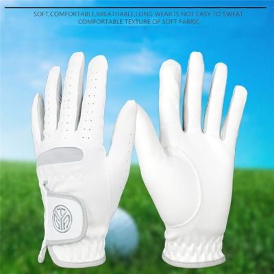 1 Pc Mens Golf Gloves Left Right Hand Women Soft Ultra-fiber Cloth Breathable Wear-resistant Golf Gloves Sports Gloves Towels