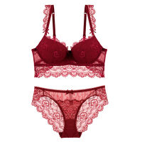 Intimates Fashion Womens Underwear Sexy Lace Set Bra &amp;Brief Sets Push up Brassiere Bra and Panties Female Lingerie Set For Women