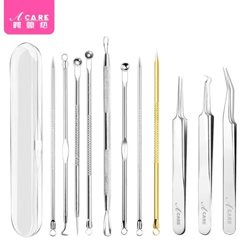 Shoveling blackheads, scraping blackhead needles, closing acne removing