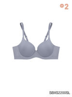 Sabina ซาบีน่า เสื้อชั้นใน (มีโครง) Seamless Fit รุ่น S-Sixnatuer บัวตูม รหัส SBXS2200BK สีดำ SBXS2200CD สีเนื้อ