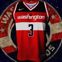 【NOV】 เสื้อบาส เสื้อบาสเกตบอล NBA ทีม Washington Wizards - Bradley Beal 3 เสื้อทีม วอชิงตัน วิซาร์ดส์ BK0054 รุ่น Icon - Red