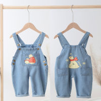 IENENS แฟชั่นเด็กทารกเด็กชายยาวกางเกง Denim เสื้อผ้า Overalls Dungarees เด็กวัยหัดเดินชุดเด็กทารกกางเกงยีนส์ Jumpsuits เสื้อผ้าชุดกางเกง 1 2 3 4 ปี