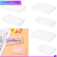 KLOMKZ ใส/สีดำ พลาสติก หน้าแรกองค์กร กล่องเก็บของ เครื่องประดับเพชรคอนเทนเนอร์ อุปกรณ์จัดเก็บยา ที่ใส่ลูกปัดงานฝีมือ